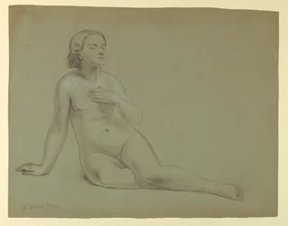 Desenho, Estudo para "O Sonho de Mercy", 1857