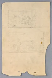 Desenho, Estudo para "Grupo Científico", 1858