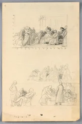 Desenho, Estudo para "Grupo Científico", 1858