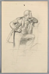 Desenho, Estudo para "Grupo Científico", 1858