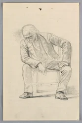 Desenho, Estudo para "Grupo Científico", 1858