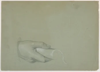 Desenho, Estudo para "Tribute Money", 1852