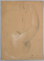 Desenho, Estudo para uma réplica de "Repitition of Christiana", 1850