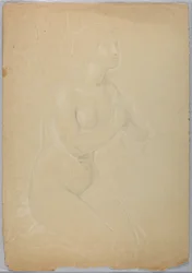 Nu feminino, estudo para "A Madalena"