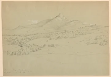 Monte Chocorua da colina perto de Tamworth Village