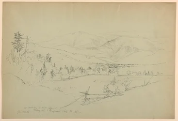 Mount Washington da estrada por Jefferson, New Hampshire