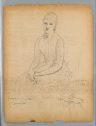 Esboço para retrato da filha mais nova de William Astor