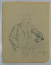 Estudo para um retrato de Albert Gallatin, sentado