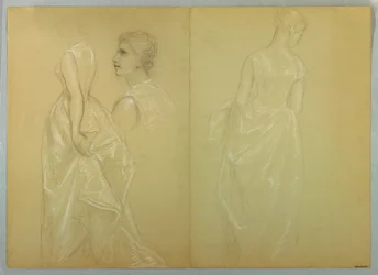 Estudo da Sra. Winthrop para "Dia de Recepção de Lady Washington"