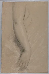 Estudo de um braço para retrato da Sra. Rutherford B. Hayes