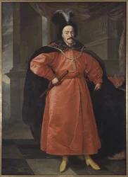 Jean II Casimir Vasa, roi de Pologne et grand duc de Lituanie - Retrato de João II Casimir Vasa (1609-1672), Rei da Polónia, de Schultz, Daniel, o Jovem (1615-1683). Óleo sobre tela. Dimensão : 210x154 cm. Nationalmuseum Estocolmo