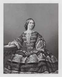 Amy Sedgwick, atriz britânica (gravura)