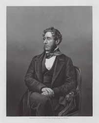 Anthony Ashley-Cooper, 7º Conde de Shaftesbury, político inglês (gravura)