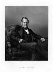 Conde Camillo Benso por Cavour, político italiano, século XIX
