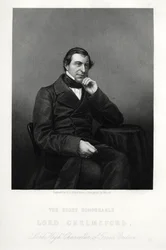 Frederic Thesiger, 1º Barão Chelmsford, jurista e político inglês, c1880.
