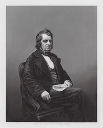John Arthur Roebuck, político britânico (gravura)