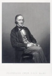 Sir Richard Owen, zoólogo inglês, c1860.