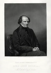 O Honorável John Russell, 1º Earl Russell, estadista liberal britânico, c1880