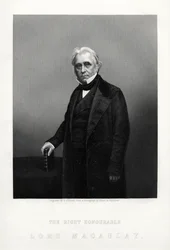 Thomas Babington Macaulay, poeta britânico, historiador e político Whig, c1880.