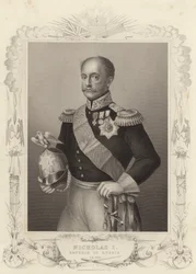 Czar Nicolau I, Imperador da Rússia (gravura)
