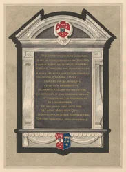 Memorial de George, Conde de Berkeley da Igreja de Cranford