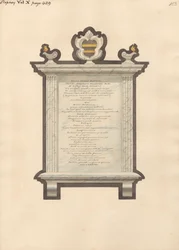 Memorial a Jacob Augustus Blondel da Igreja de Stepney
