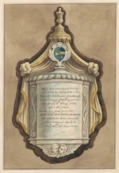 Monumento a Thomas Gilmoore e à Sra. Elizabeth Gilmoore, da igreja de Twickenham