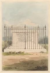 The Environs of London:Tumba de George Earl of Macartney, de Chiswick Churchyard