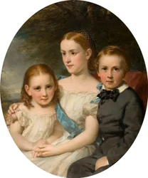 The Children of William Neish, c.1862 (oil on canvas)