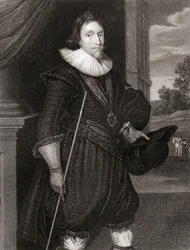 Retrato de James Hamilton (1589-1625), 2º Marquês de Hamilton, de &39;British&39;s Portraits&39;, de 1823