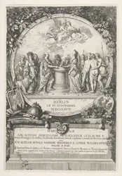 Alegoria do Casamento de Guilherme V e Guilhermina da Prússia, 1767 Mariage de Son Altesse Serenissime Monseigneur Guilaume V. Prince d