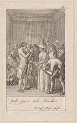 Prancha 12 para Os Índios em Inglaterra, de August von Kotzebue