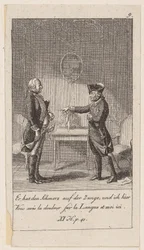 Prancha 9 de «Anedotas e traços de carácter de Frederico II, rei da Prússia»