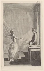 Clarisse acusa Lovelace de a ter deixado desprotegida, de a ter desonrado e de lhe ter roubado toda a paz e virtude