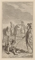 Rapto, ou o cavaleiro Karl von Eichenhorst e a senhorita Gertrude von Hochburg, folha da primeira edição dos "Poemas de Gottfried August Bürger"