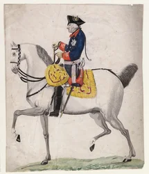 Frederic II da Prússia conhecido como Frederic the Great - Frederick II da Prussia - Chodowiecki, Daniel Nikolaus