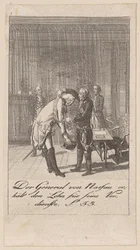O general von Nassau recebe a recompensa pelos seus méritos