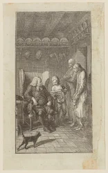 Gravura de frontispício para «A juventude de Heinrich Stilling»
