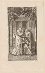 Gravura de capa de «Gil Blas», de Le Sage, quinto volume
