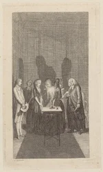 Gravura de frontispício para «Carl von Carlsberg» de Salzmann, segunda parte