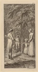 Gravura de frontispício para «Biografias» de Theodor Gottfried Hippel, segunda parte, Berlim 1799