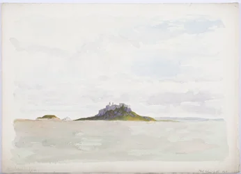 Holy Island Castle, 1893 (lápis e wc no papel)