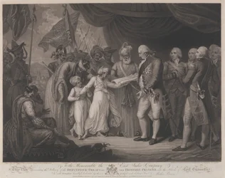 A Entrega do Tratado Definitivo pelos Príncipes Reféns nas Mãos do Senhor Cornwallis