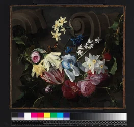 Festão de flores, antes de 1661