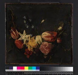 Festão de flores, antes de 1661