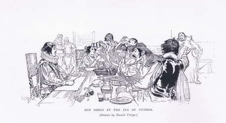 Don Diego na pousada de Viveros, de The Magazine of Art 1893, Cassell and Company