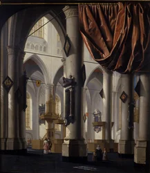 A nova igreja em Delft, 1654 (óleo sobre madeira de carvalho)