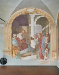 Cristo trouxe diante de Caifás
