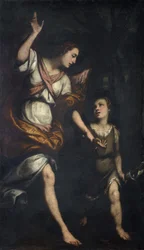 São João e o anjo no deserto, 1623