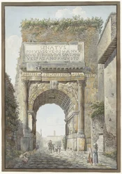 O Arco de Tito no Fórum Romano